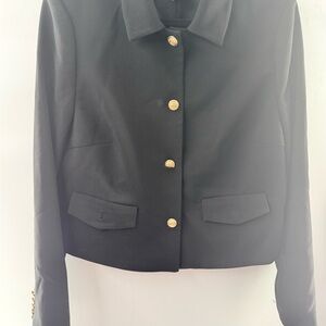 H&M Black Blazer with Gold Buttons